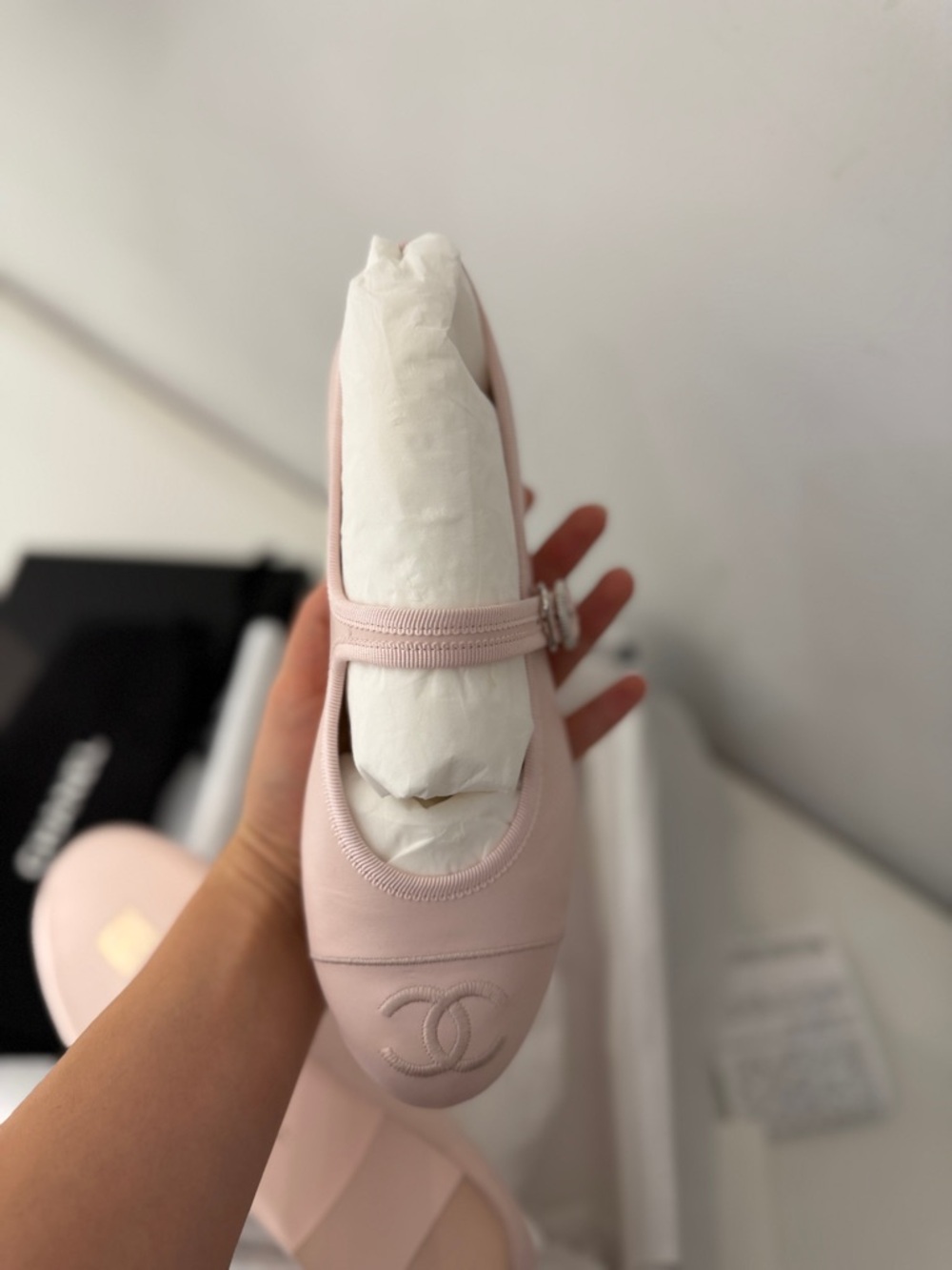 CHANEL Mary Jane Flats Light Pink | Size 39 - Picture 12 of 16